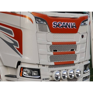 1X Luce LED 24V Bianca/Gialla/Rossa/RGB per Griglia Frontale, Lampada in Acciaio Inox per Camion Pesanti <span class=keywords><strong>Scania</strong></span>/<span class=keywords><strong>DAF</strong></span>/VOLVO e Rimorchi - Product Image 1