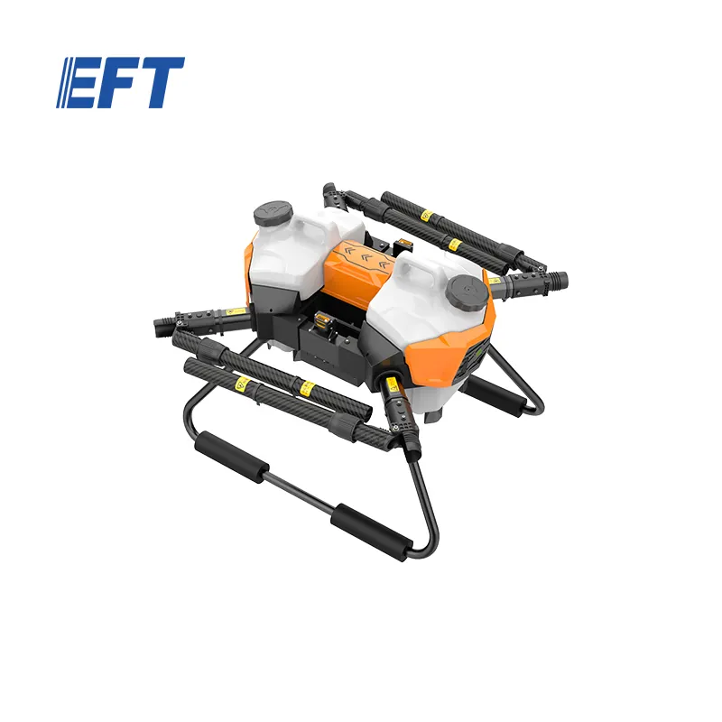 EFT G20-Q Professional farmer Quadcopter frame high efficient agriculture sprayer drone parts with double tank smart plant tool