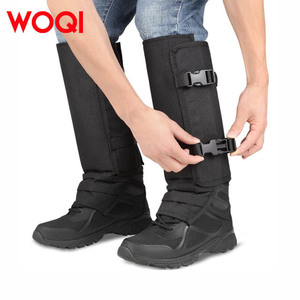 Protège-jambes Woqi pour adultes 54x33cm, protection en polyester pour la randonnée en montagne, couvre-mollets, noir - Product Image 5