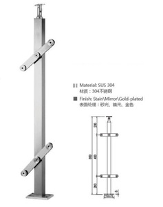 Everstrong balustrade en verre et en acier inoxydable balustrades d'<span class=keywords><strong>escalier</strong></span> ou garde-corps <span class=keywords><strong>pour</strong></span> <span class=keywords><strong>escalier</strong></span> <span class=keywords><strong>piscine</strong></span> extérieure d'étape de conception - Product Image 2