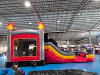 Toboggan Gonflable Flame Car Rouge Cool pour Enfant