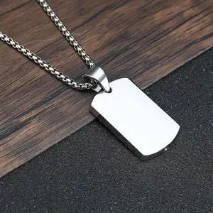 Collier pendentif conteneur de chien Tryme Men, bijoux d'urne de crémation en acier inoxydable, accessoire de kit de remplissage d'entonnoir de cendres