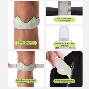 AOFIT ผลิตภัณฑ์ใหม่ สายรัดเข่าแบบปรับได้ ทำจากนีโอพรีนเนื้อนุ่ม ระบายอากาศได้ดี ช่วยป้องกันและรัดกระดูกสะบ้าหัวเข่า เหมาะสำหรับกีฬากลางแจ้ง - Product Image 5