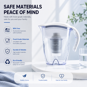 <span class=keywords><strong>Jarra</strong></span> Purificadora de <span class=keywords><strong>Agua</strong></span> Alcalina de Hidrógeno Premium, Tecnología de Filtración Avanzada, Operación Manual, Capacidad de 3.5L, <span class=keywords><strong>para</strong></span> Uso Doméstico y al Aire Libre - Product Image 2