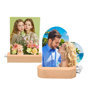 Marco <span class=keywords><strong>de</strong></span> Fotos Acrílico Sublimable con Luz, Lámina Acrílica Sublimable Personalizada, Base <span class=keywords><strong>de</strong></span> Luz LED <span class=keywords><strong>de</strong></span> Madera - Product Image 4