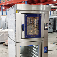 Horno Combinado Comercial Eléctrico Profesional para Panadería, Horno de Convección para Pan Francés y Tostadas con Fermentadora en Venta