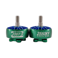 Moteur brushless HAOHENG 2207.5 Racing 4-6S 1800-2550KV à aimant permanent, 5 pouces, étanche IP54, pour drone de navigation FPV en titane