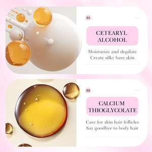 Crème dépilatoire SADOER, hydratante, lissante, adoucissante, pour une expérience de jambes sans poils, pratique pour les hommes - Product Image 4