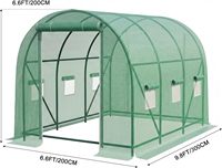 Serre de culture portable avec couverture en PE 130g imperméable, kit complet pour plantes de jardin