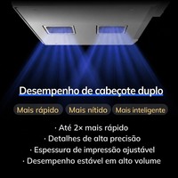 InkSonic VF13 Imprimante UV DTF A3 avec Plastifieuse et PC Portable Double XP600 Film AB Cristal Vente en Gros