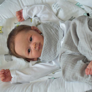 17 인치 높은 시뮬레이션 현실적인 천사 신생아 전체 실리콘 바디 아기 고무 다시 태어난 베베 인형 선물 아기 인형 - Product Image 6