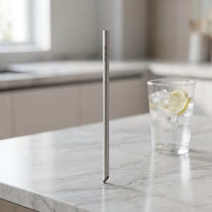 Custom Eco-Friendly Diamond-Tip Pure Titanium Thin Straw (Single) - Product Image 3