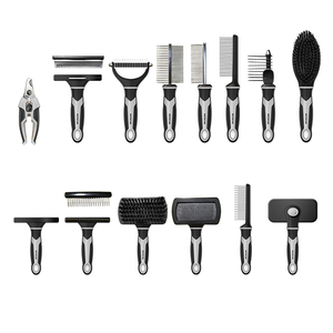 Sıcak ürünler 2021 evcil bakım araçları aracı çift taraflı masaj bombeli Pet tımar seti - Product Image 1