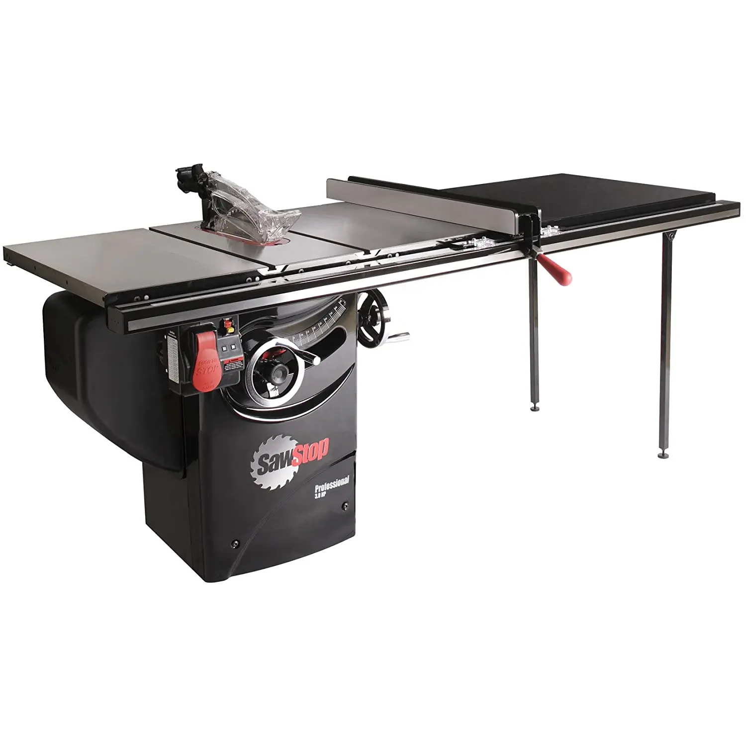 SawStop 10Inch 3HP Bảng Chuyên Nghiệp Saw PCS31230 Với 52Inch Rip Hàng Rào Và Hệ Thống Đường Sắt