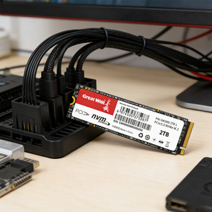 Твердотельный накопитель Great Wall GW3300 NVMe M.2 2280 PCIe Gen3 SSD 128 ГБ-2 ТБ 3D NAND TLC со скоростью чтения до 3300 МБ/с, новый, внутренний, для настольных ПК - Product Image 3