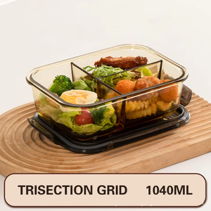 Boîte à lunch rectangulaire en verre transparent, chauffable, multifonctionnelle, pour la cuisine (vente en gros) - Product Image 6