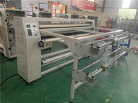 Mesin Press Transfer Panas Roll to Roll 1.6m dengan Meja untuk Kain