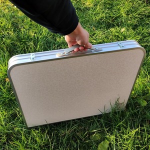 2025 Popular al aire libre portátil plegable de almacenamiento plegable Camping campamento Picnic mesa y sillas conjunto para Camping - Product Image 3