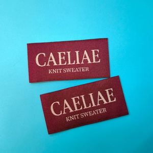Étiquettes tissées en polyester écologiques haute densité personnalisées à pliure finale, pour vêtements, conception privée, petite taille, pour étiquettes d'entretien – Offre Spéciale - Product Image 2