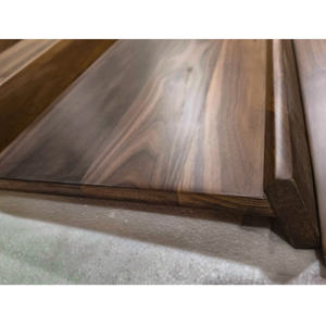 Étagères inclinées en noyer noir massif pour armoires à <span class=keywords><strong>vin</strong></span>, présentoir à <span class=keywords><strong>vin</strong></span> d'intérieur pour usine, panneaux à lattes en bois pour la décoration intérieure - Product Image 6