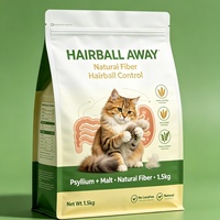 Sac en plastique pour aliments pour chats à motif personnalisé, haute barrière anti-dégradation, pour la distribution en vrac d'aliments pour chats enrichis en vitamines