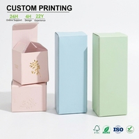 Caixa de Presente Personalizada Rosa Azul Menta com Estampa Floral em Relevo e Impressão em Folha para Embalagens de Varejo e Boutiques – Fornecimento por Atacado a Granel