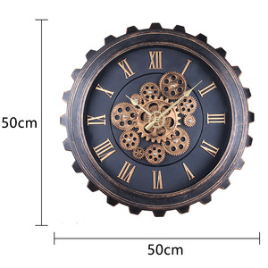 <span class=keywords><strong>Orologio</strong></span> <span class=keywords><strong>da</strong></span> <span class=keywords><strong>Parete</strong></span> Industriale <span class=keywords><strong>con</strong></span> <span class=keywords><strong>Grandi</strong></span> Ingranaggi, <span class=keywords><strong>Numeri</strong></span> Romani Digitali, per Soggiorno e Cucina - Product Image 5