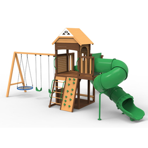 Trượt gỗ lớn cho trẻ em ngoài trời và trượt gỗ rắn cho leo núi ngoài trời mẫu giáo. - Product Image 2