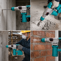 Marteau perforateur rotatif sans fil professionnel 21V sans balais SDS-Plus pour béton et maçonnerie, machine à ciseaux, certifié CE RoHS