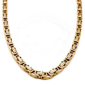 ชุดเครื่องประดับผู้ชาย HOVANCI ดีไซน์โดดเด่น สร้อยคอและกำไลข้อมือสแตนเลสสตีลชุบทอง - Product Image 6