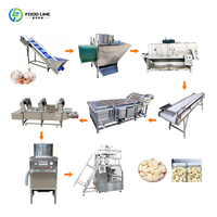 Commerciële productielijn voor het scheiden, pellen en wassen van knoflook, leveranciers van droge knoflookpelmachines