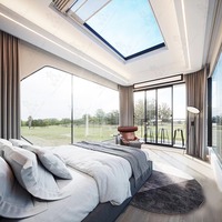 Lu Ban Zhu Z50 Maison Modulaire Conteneurisée en Panneaux Aluminium-Plastique, Type Capsule Spatiale, pour Maison de Vacances en Forêt et Camping Extérieur, Mobile