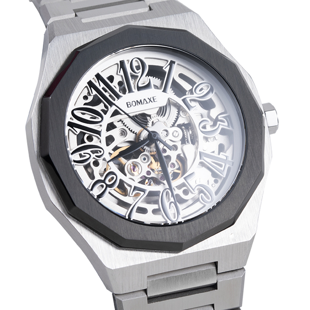 2022 Top Selling Model Fashion Luxury Men's Wristwatches Custom Stainless Steel Automatic Mechanical Movement Watch