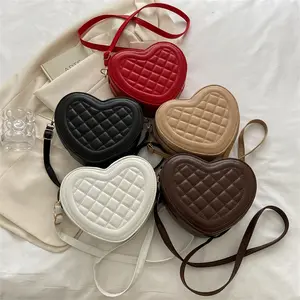 Love Shape Designer Shoulder Bags Diamond Lattice Wholesale Women Handbags Fashion Bags Women Handbags Ladies CY043