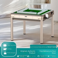 Machine de mahjong automatique pour quatre joueurs, nouveau modèle, faible bruit, adaptée à un usage domestique ; table de mahjong électrique pliable en métal, double table