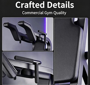 Machine <span class=keywords><strong>à</strong></span> Squat en V et Hack Squat Professionnelle pour la Musculation des Cuisses et des Fessiers – Équipement de Fitness Commercial - Product Image 4