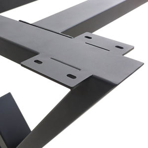 Bảng căn cứ công nghiệp hiện đại Vòng nhà hàng x Chân thép đúc khung sắt Cà phê ăn uống kim loại bảng căn cứ cho bảng - Product Image 5