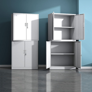 Armoires de rangement en métal à 2 portes en verre pour bureau Armoire de classement en acier Armoire de rangement en acier à <span class=keywords><strong>6</strong></span> <span class=keywords><strong>tiroirs</strong></span> - Product Image 3