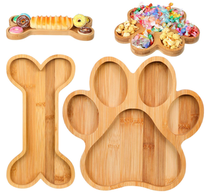 <span class=keywords><strong>Plateau</strong></span> à nourriture en bois en forme d'os pour fête, 2 pièces, <span class=keywords><strong>plateau</strong></span> à charcuterie pour chien, <span class=keywords><strong>plateau</strong></span> <span class=keywords><strong>de</strong></span> service en bambou avec 5 rainures - Product Image 1