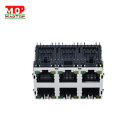 Interfaces RJ45 de type Mid-Mount avec contacts plaqués or pour appareils réseau