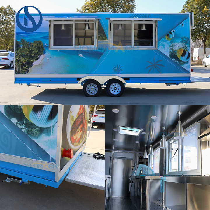 Commercial Beach Catering Trailer Lemonade Coffee Bar Mobile Food Truck Commercial Beach Catering Trailer Lemonade Coffee Bar Mobile Food Truck