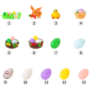 <b>Easter</b> Egg Bunny Miniature Landscape <b>Ornament</b> Resin Craft DIY Decor Indoor Outdoor <b>Easter</b> Decoration Handmade - Product Image 4