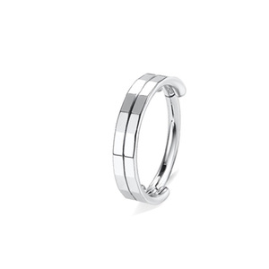 Anneau de nez en forme de cœur en acier inoxydable F136 avec sertissage en canal et cristal d'améthyste, bijou de piercing tendance - Product Image 3