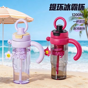 Vaso de plástico de 2.0 L con filtro para té y asa para bebidas frías y calientes - Product Image 4