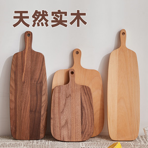 Planche à découper en bois d'acacia portable pour la cuisine planche à découper en bois massif pour fromage Steak fruits pour Camping en plein air - Product Image 2