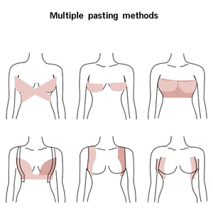 Boob Tape Chest Lifter Pro-Couleur de peau invisible, ascenseur instantané et soutien anti-affaissement | Résistant à la transpiration et hypoallélique - Product Image 6