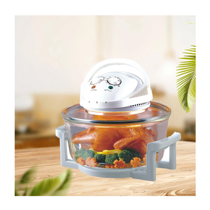Horno halógeno de infrarrojos para el hogar visual eléctrico de 12L con anillo extensor de acero inoxidable, horno de convección, freidora de aire - Product Image 2