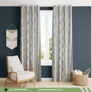 AksharaFAB AF103 Linen French Country Style Lace <b>Curtains</b> Living Room / <b>Embroidered</b> Retro Sheer <b>Curtains</b> Bedroom / <b>Curtains</b> - Product Image 1