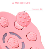 Neuheit: Silikon-Magnet-Lade-Vibrator für Brustwarzen-Massage mit Fernbedienung, 99 Punkte, 6 Temperaturstufen