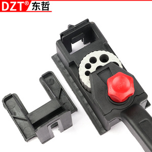 Dzt Drill Bit Positioner 3-12mm 10 Hole Portable Woodworking <b>Drilling</b> <b>Guide</b> Tool Set - Product Image 2